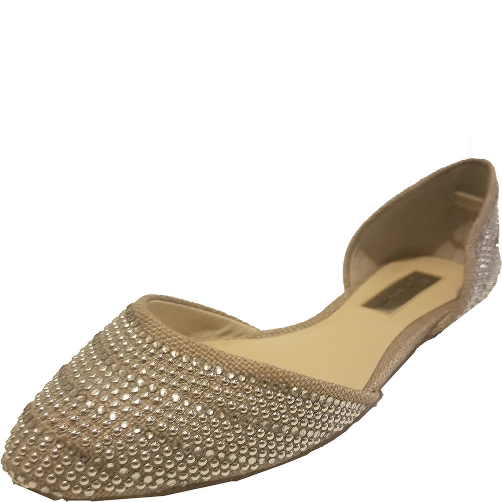 INC International Concepts Women's Two Piece Crescente 5 Flats 6.5M  Sil…